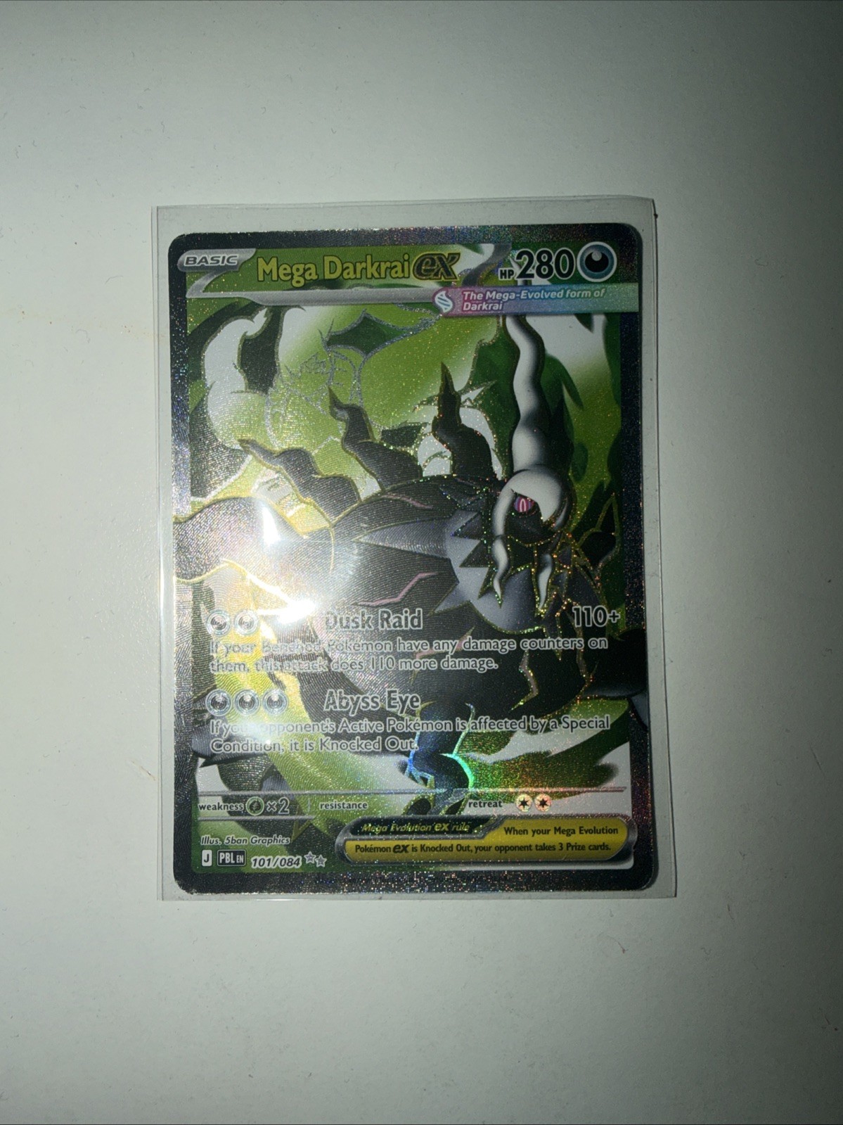Mega Darkrai ex 101/084 Me05: Pitch Black Holo Mega Darkrai ex 101/084 Me05: Pitch Black Holo