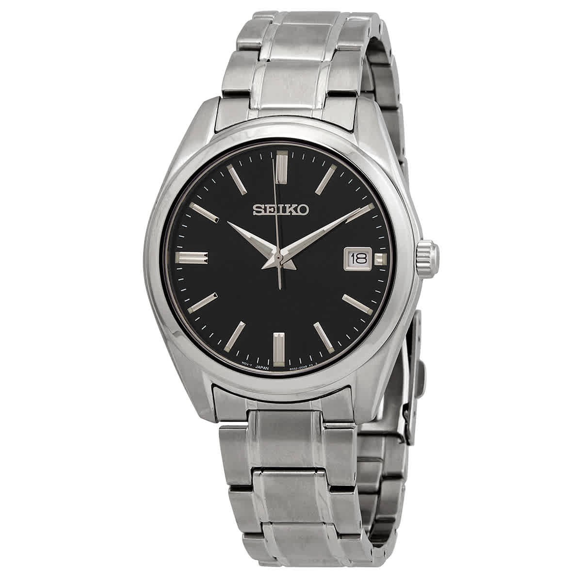 Seiko Essentials Quartz Black Dial Men's Watch SUR311