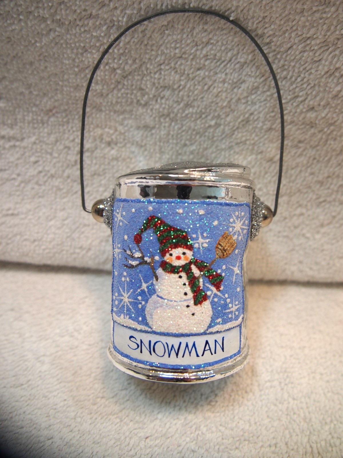 Patricia Breen Paint Can Snowman Christmas Ornament Pre-owned Patricia Breen Paint Can Snowman Christmas Ornament Pre-owned