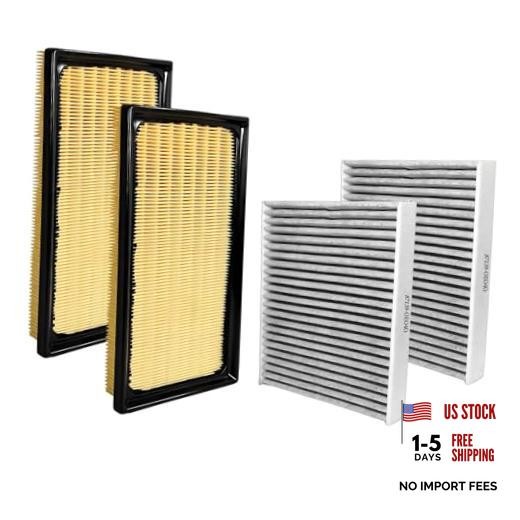 2+2 Pcs Engine Air Filter Cabin Air Filter Kit Compatible with RAV4 Hybrid |