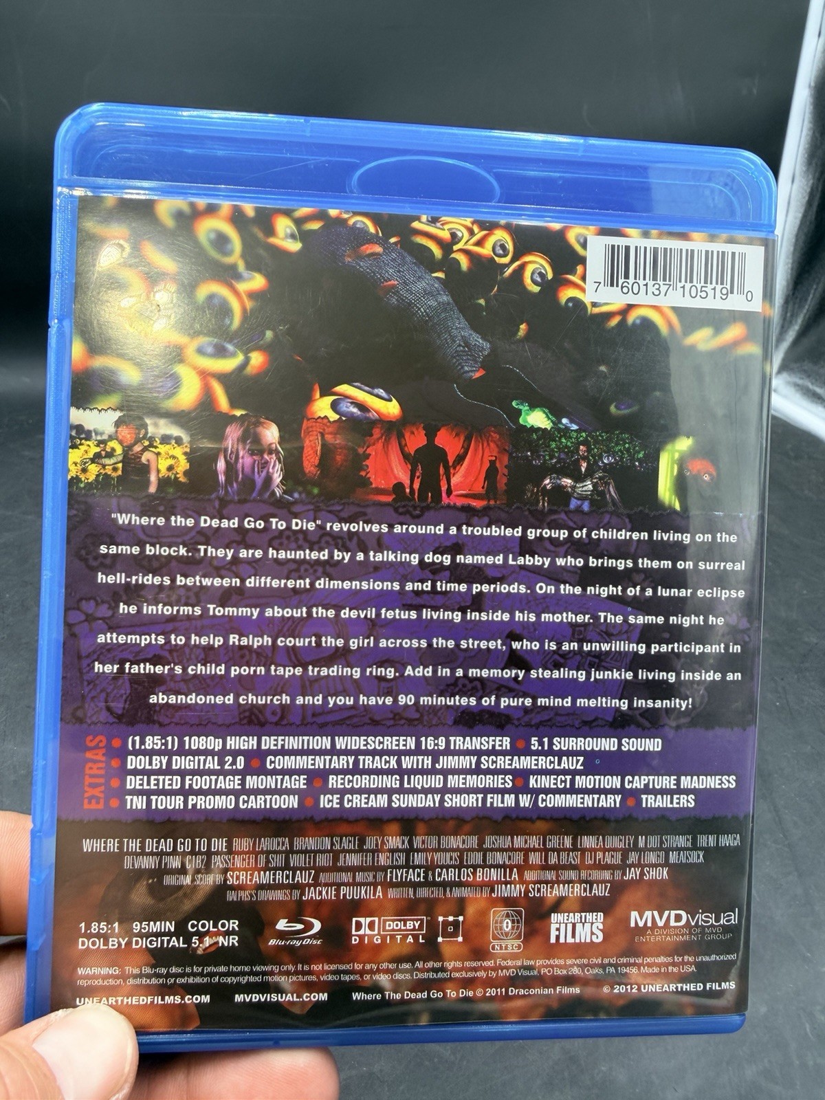 Where The Dead Go to Die Cult Animation Horror Film RARE OOP  Unearthed