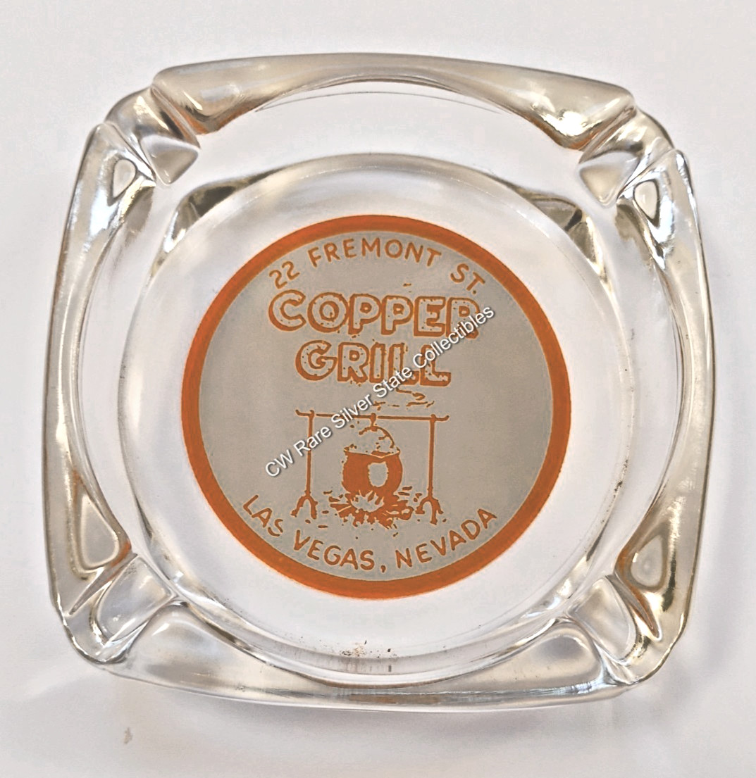 RARE 1953-54 Copper Grill/Bar Ashtray 22 Fremont St Downtown Las Vegas Nevada NV RARE 1953-54 Copper Grill/Bar Ashtray 22 Fremont St Downtown Las Vegas Nevada NV
