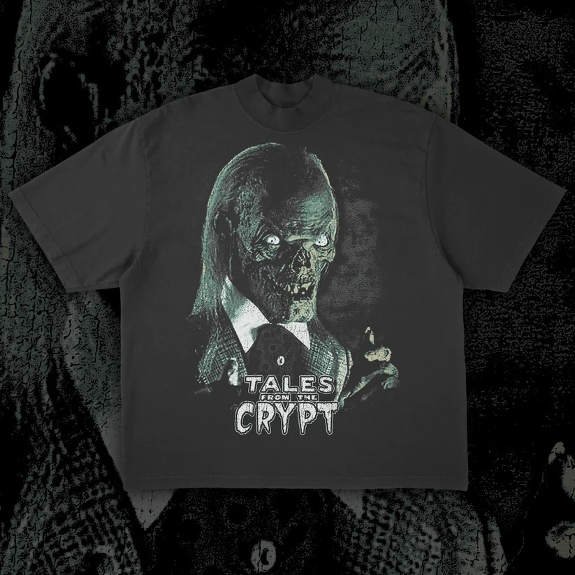 Monarch Wear Tales from the Crypt T-Shirt Crypt Keeper Horror Black