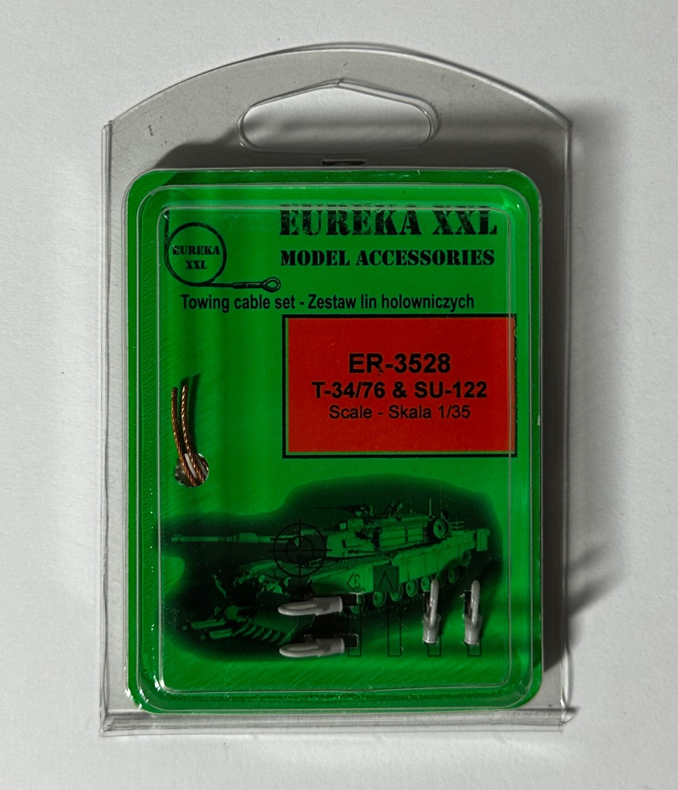 Eureka XXL ER-3528 1/35 Scale T-34/76 & SU-122 Metal & Resin Towing Cable Set