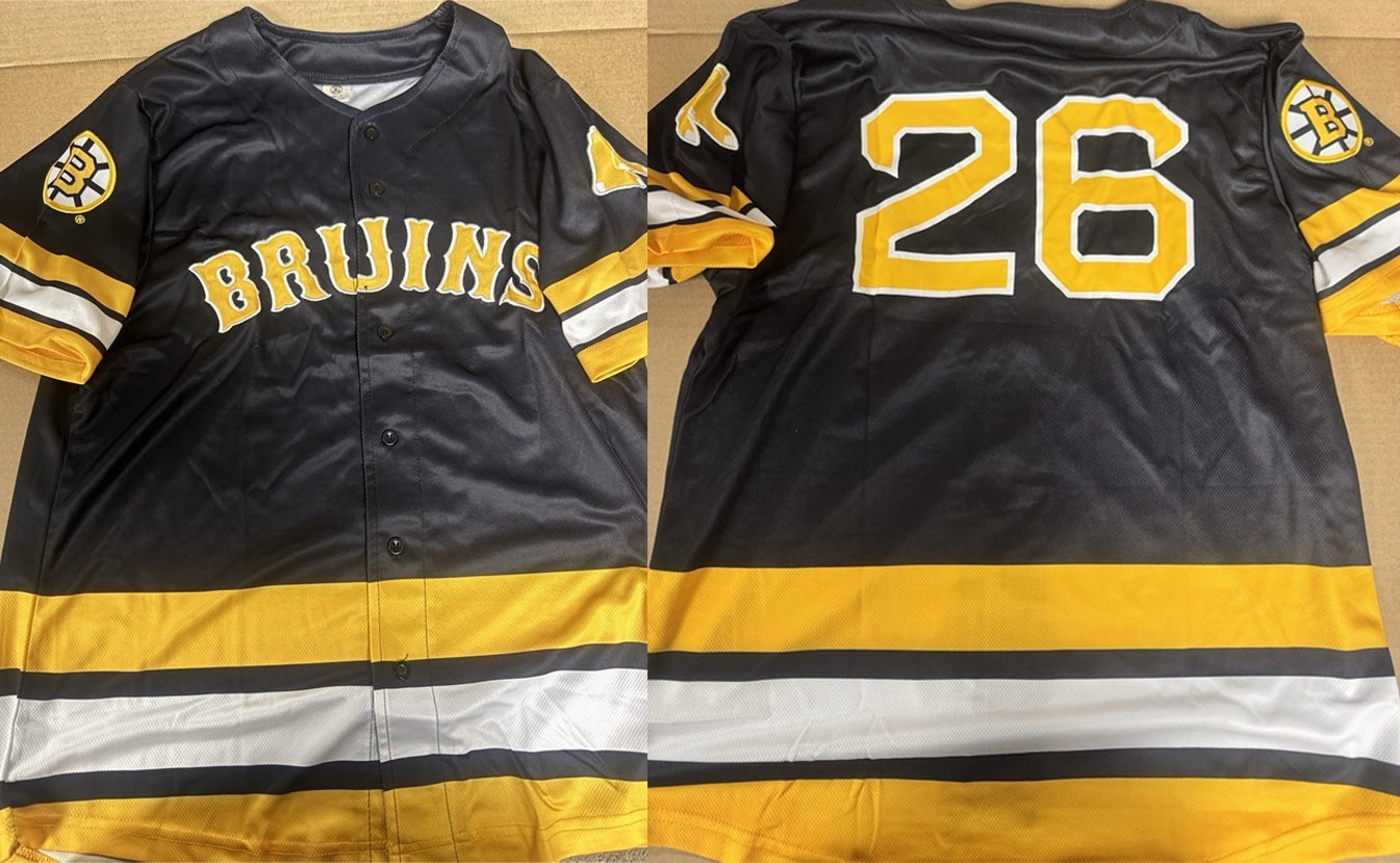 2026 Red Sox Bruins Printed Jersey Giveaway September 12 All size 2026 Red Sox Bruins Printed Jersey Giveaway September 12 All size