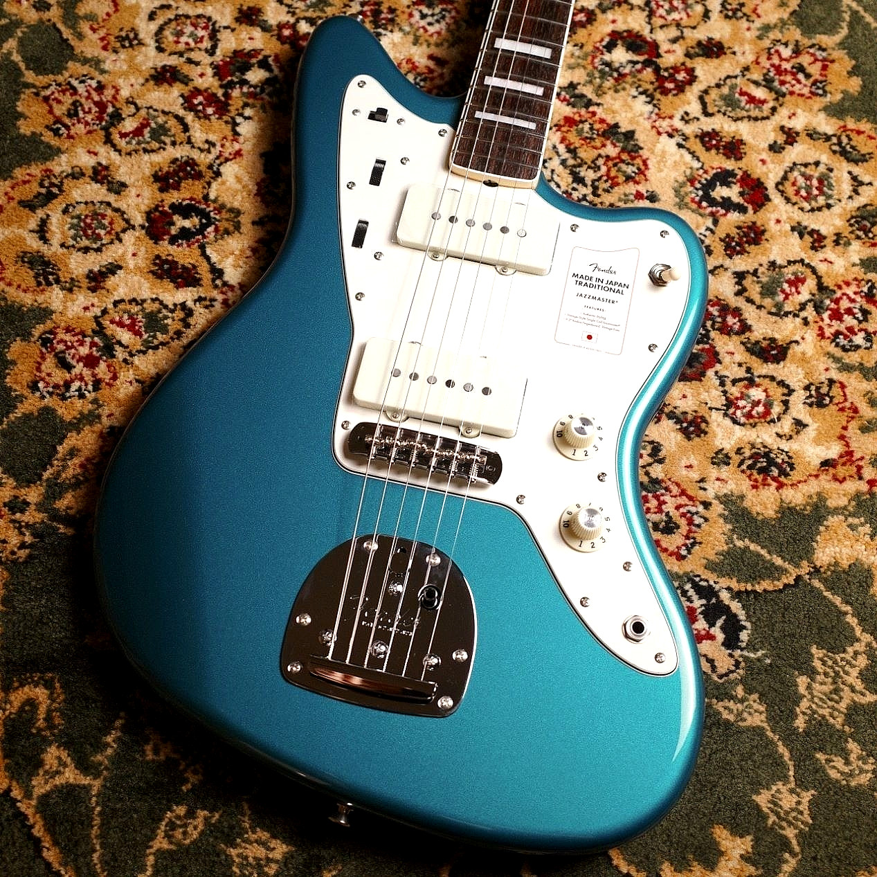 Fender MIJ Traditional Late 60s Jazzmaster Ocean Turquoise Metallic E Guitar