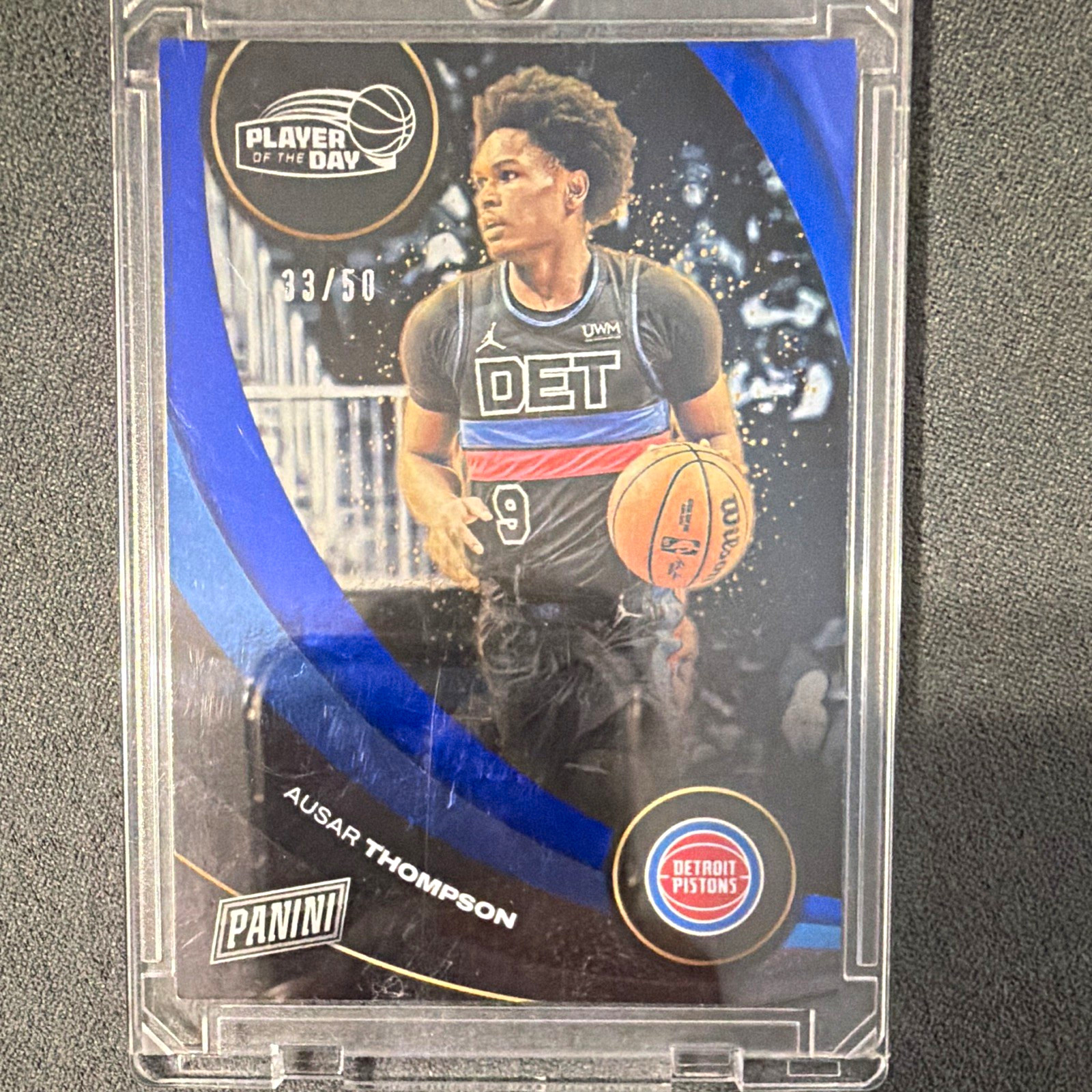 Panini 2024-25 Player of the Day Highlight #46 Ausar Thompson Pistons /50