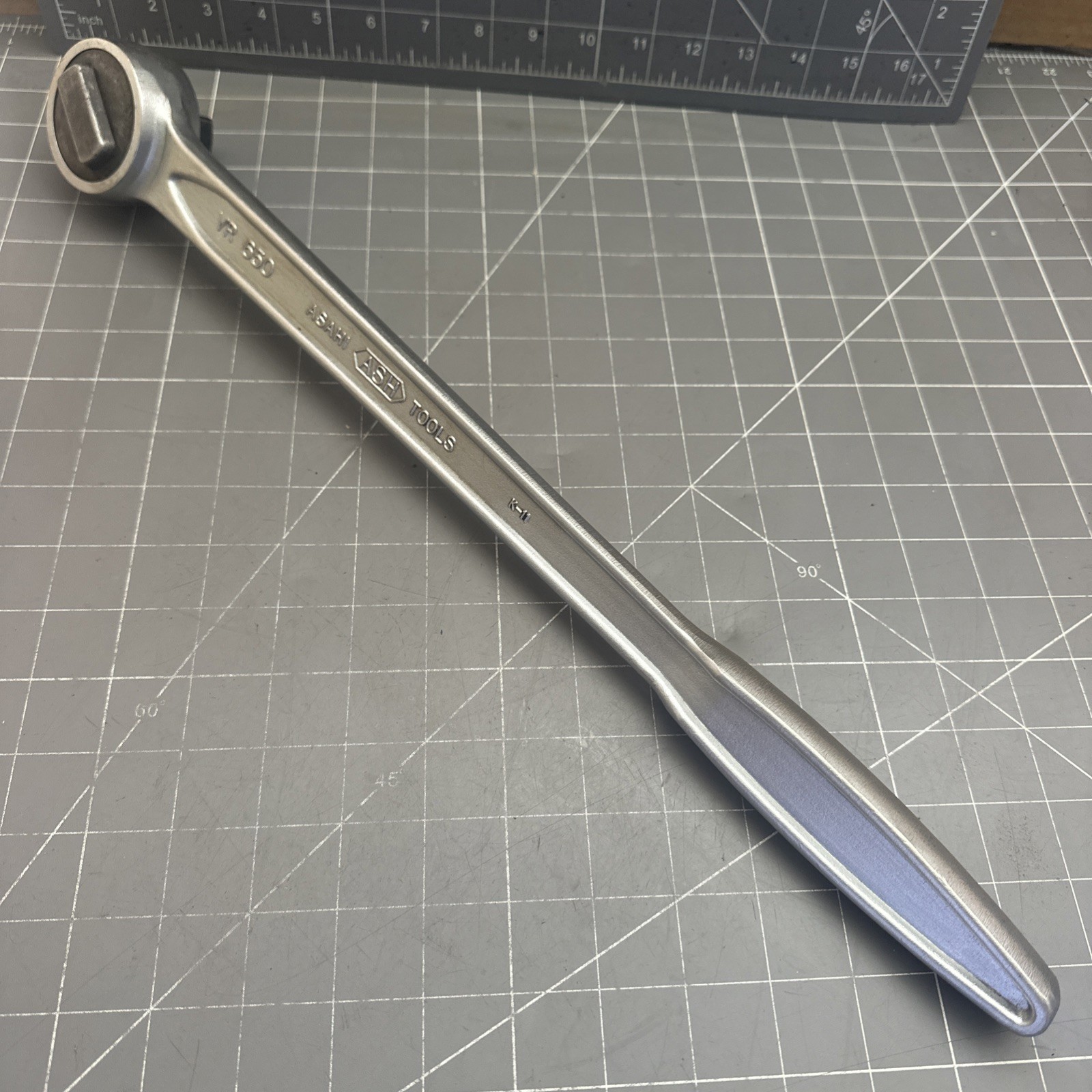 ASAHI TOOLS 3/4 Ratchet Handle VR0650 504mm 45-Gear Made in Japan