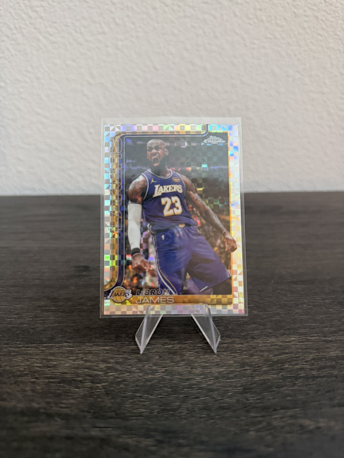 2025-2026 Topps Chrome Update Basketball LeBron James X-Fractor #1 Lakers