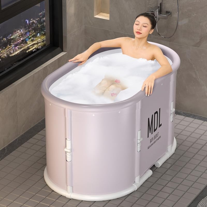 Portable Bathtub For Shower Stall, Large Foldable Soaking Bathing Tub for Adults Portable Bathtub For Shower Stall, Large Foldable Soaking Bathing Tub for Adults