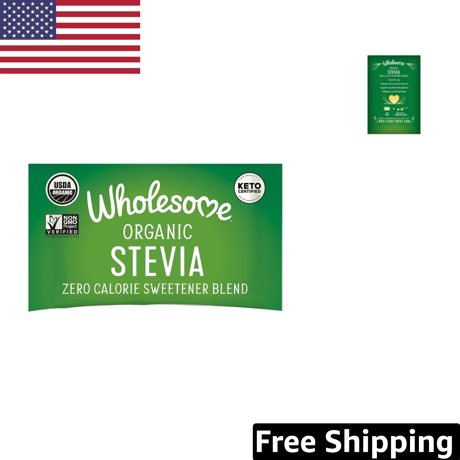 1000 Count Organic Stevia Sweetener Packets - Natural, Non-GMO & Delicious