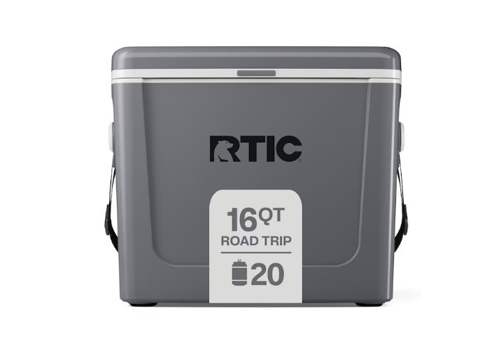 RTIC Outdoors Road Trip Cooler Grey 16 Quart(s) Hard Insulated Chest cooler RTIC Outdoors Road Trip Cooler Grey 16 Quart(s) Hard Insulated Chest cooler