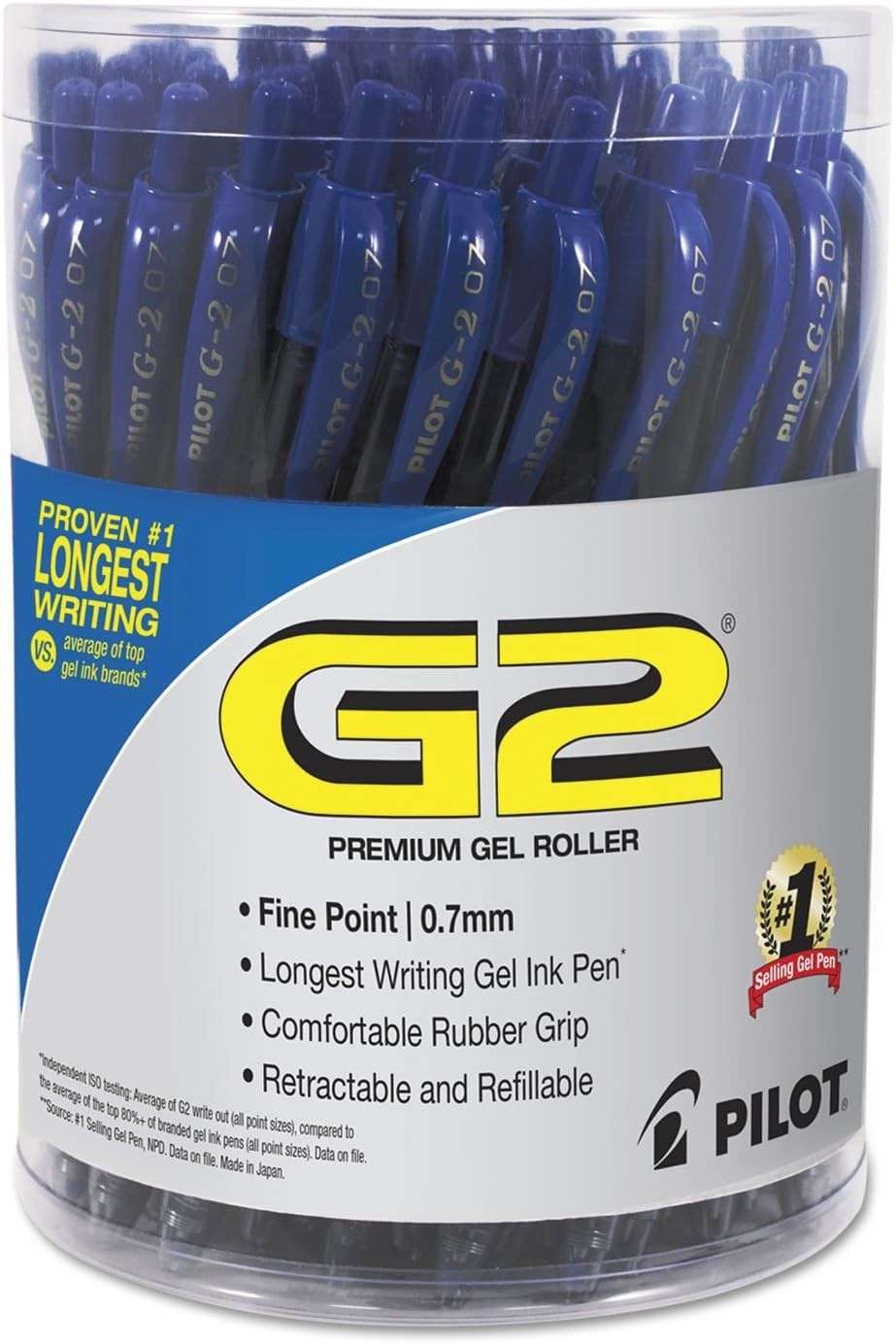 Pilot G2 Gel Pens 0.7mm Fine Point Retractable Blue Ink Rollerball 36 Pack Box Pilot G2 Gel Pens 0.7mm Fine Point Retractable Blue Ink Rollerball 36 Pack Box