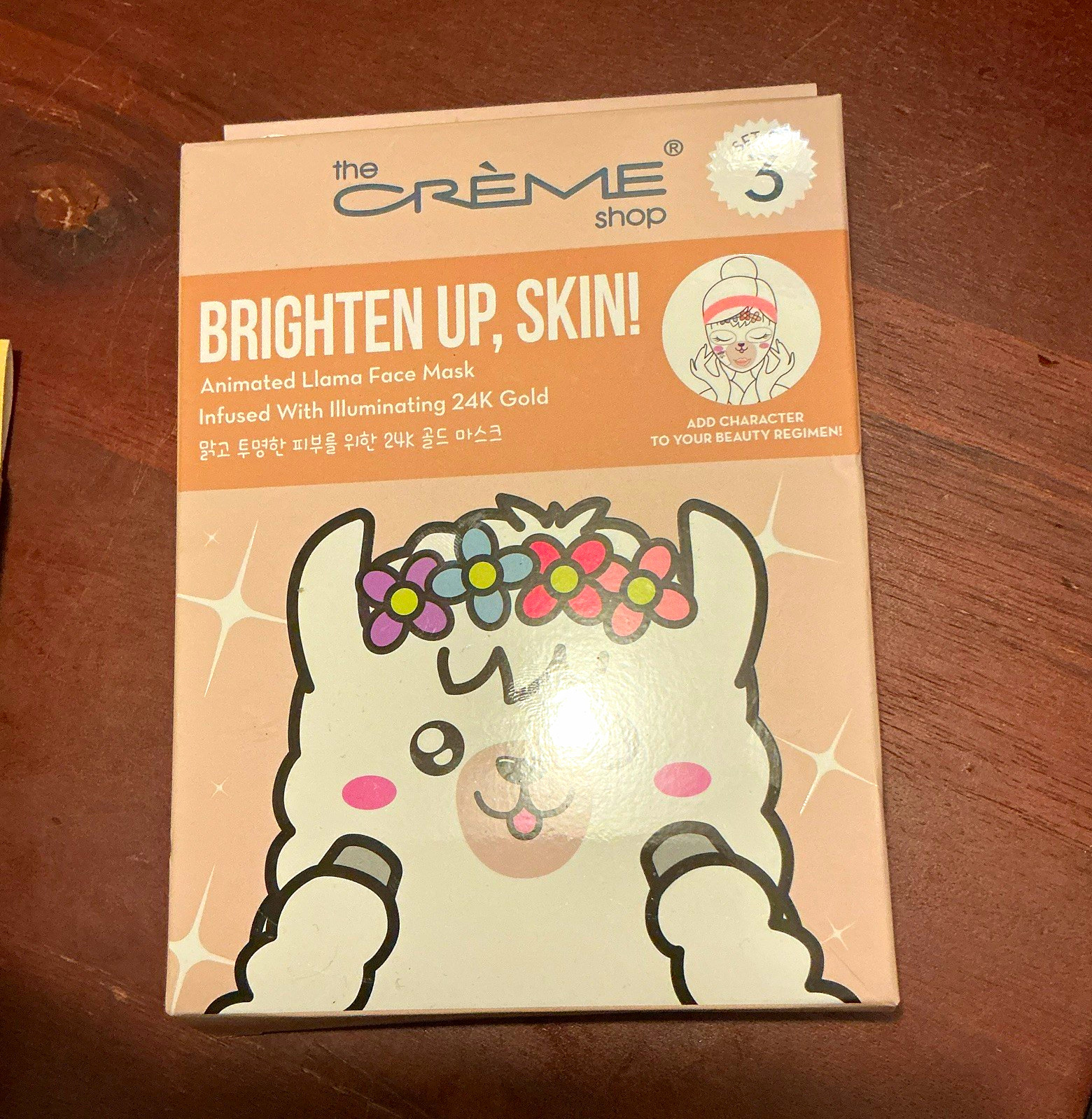 The Crème Shop Brighten Up, Skin 24K Gold Sheet Mask Set x3 Rose SPF 5 2.64oz The Crème Shop Brighten Up, Skin 24K Gold Sheet Mask Set x3 Rose SPF 5 2.64oz