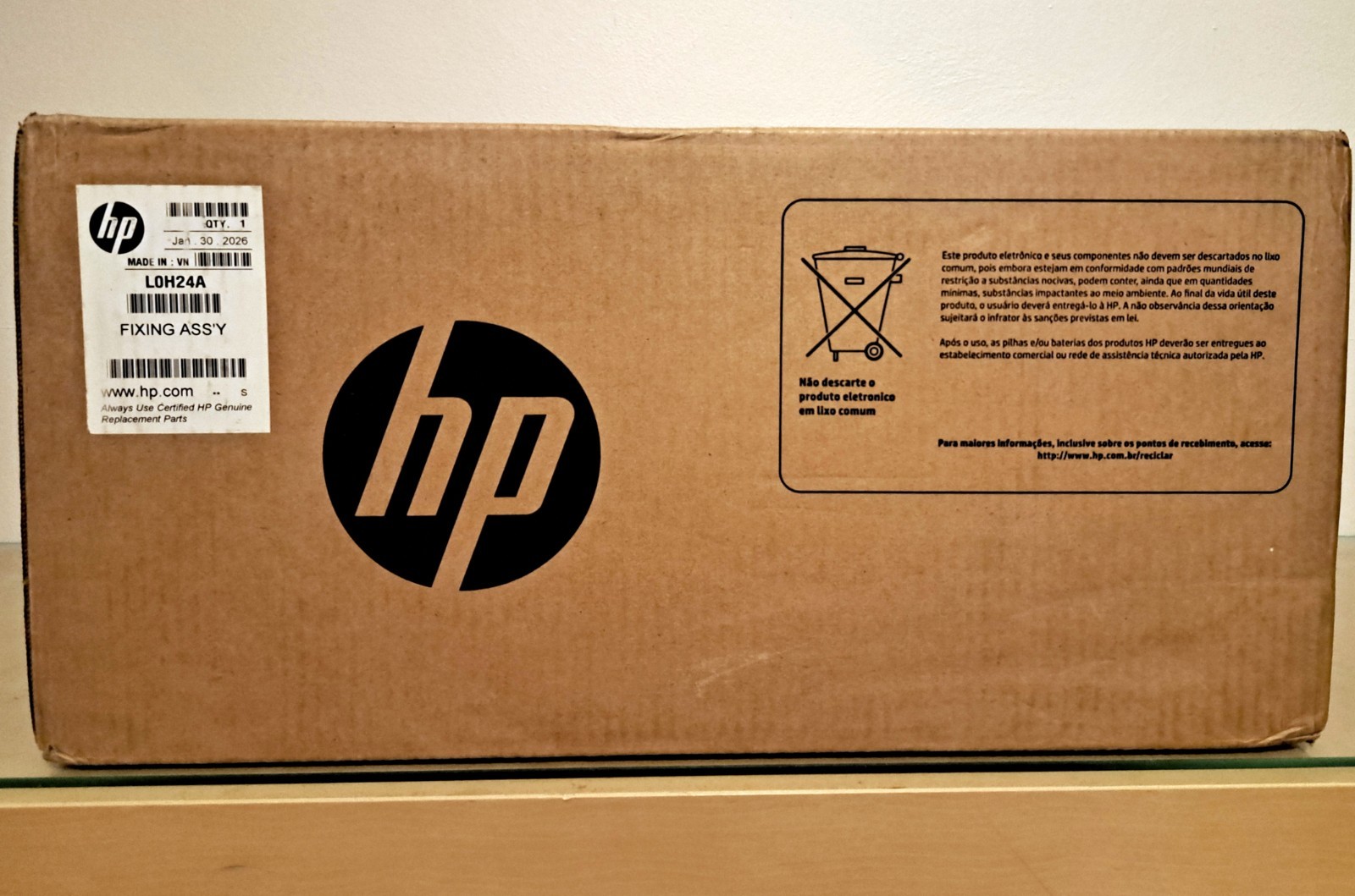 Genuine HP L0H24A 110V Printer Maintenance Kit New/Unopened Factory Sealed Genuine HP L0H24A 110V Printer Maintenance Kit New/Unopened Factory Sealed