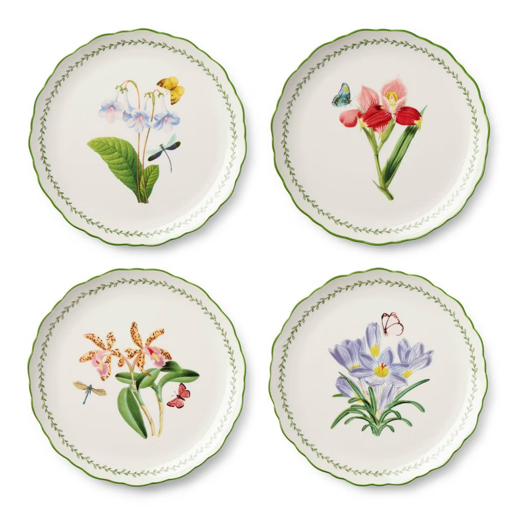 Certified International Mirabella Set of 4 Assorted Dinner Plates