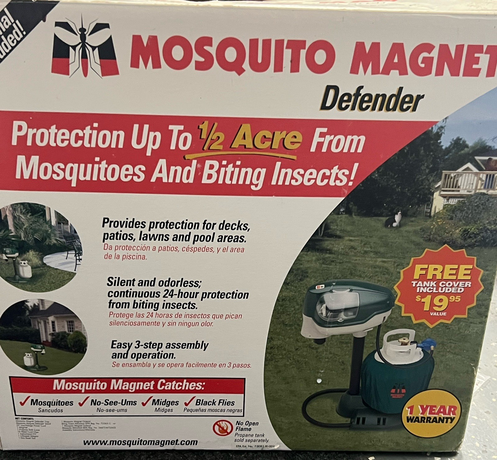 Mosquito Magnet Defender -  Up to 1/2 Acre.