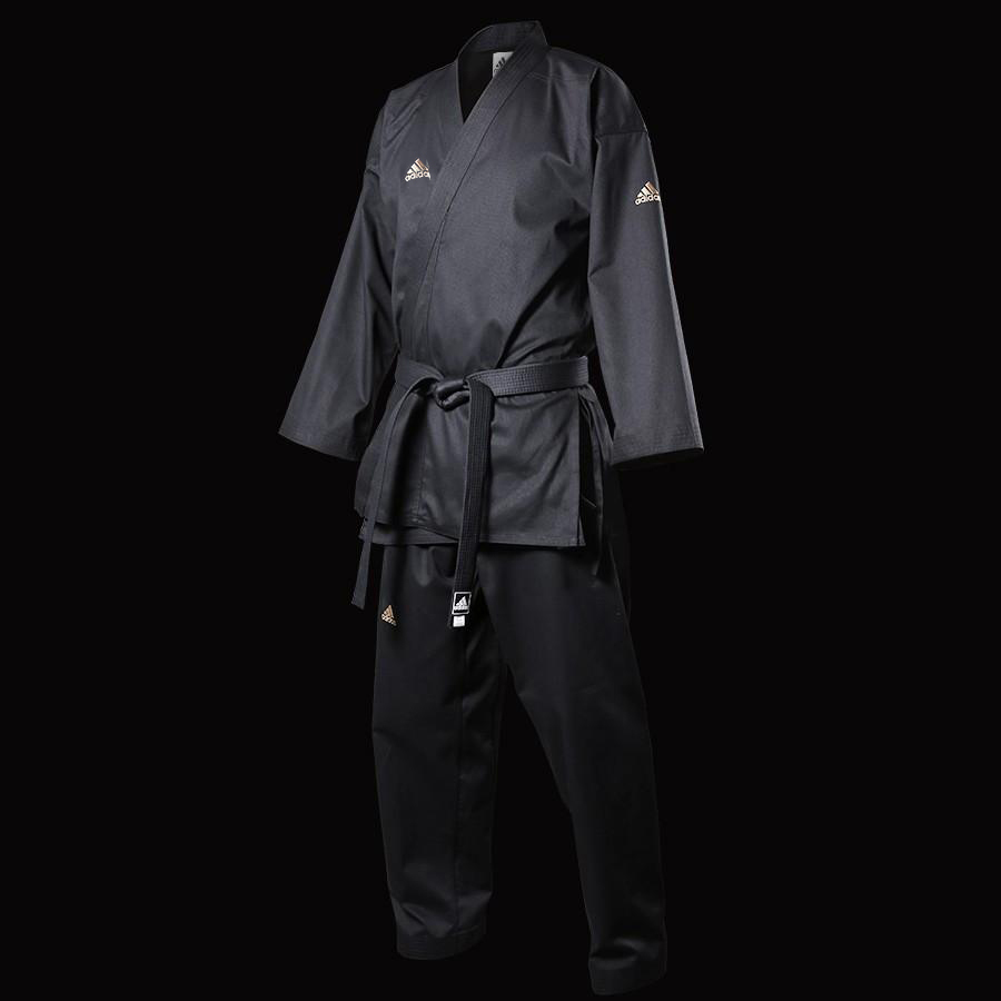 adidas Taekwondo Uniform Open-Style Black Dobok