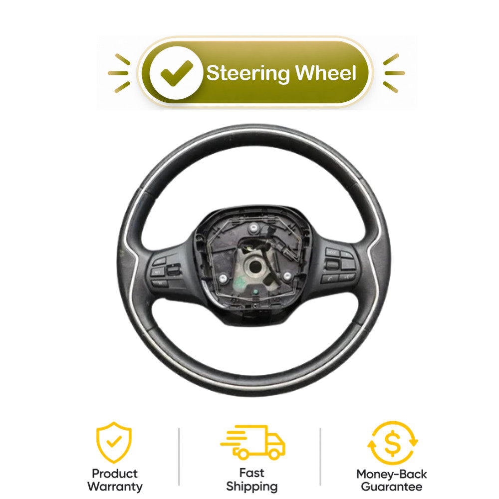 14-21 BMW i3 I01 Multifunctional Steering Wheel Assembly Black 6870166 OEM