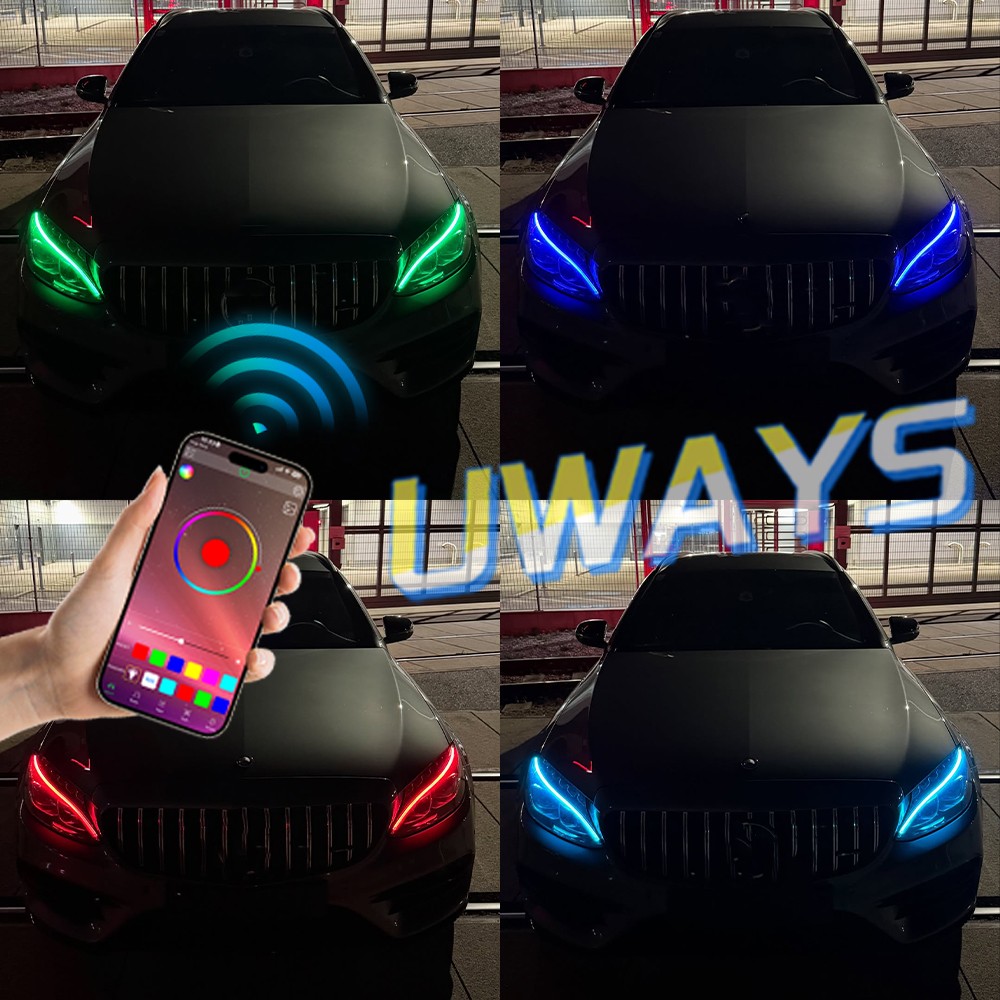 RGB Daytime Running Light DRL LED Boards For MERCEDES W205 C CLASS 2015-2018 USA