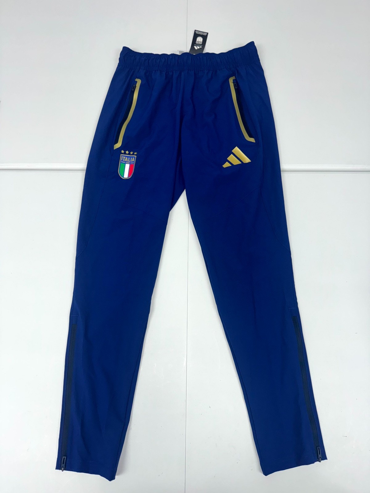 Adidas Italy National Tiro Travel Pants Men Victory Blue Soccer JY7054 Pick Size