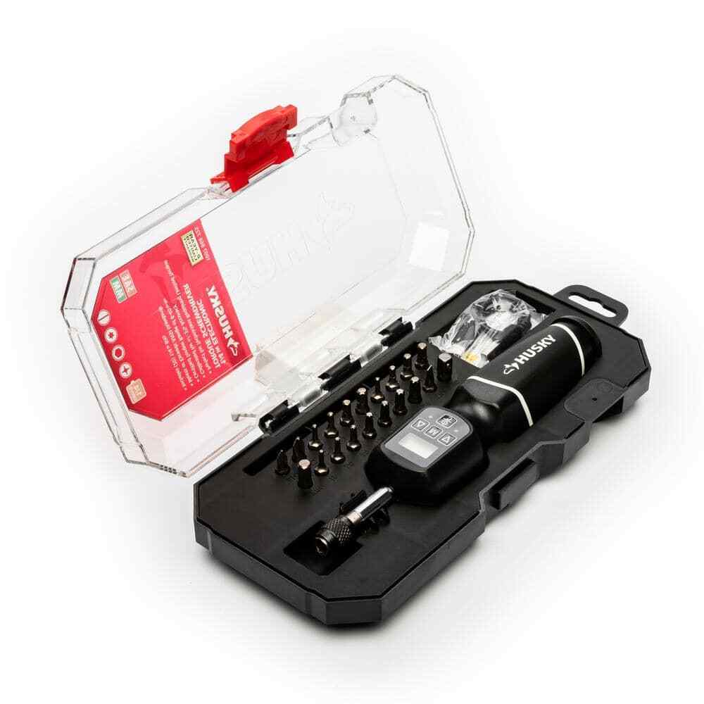 Husky 8-40 in./lbs. 1/4 in. Drive Electronic Torque Screwdriver