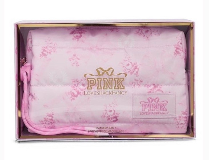 PINK LOVESHACKFANCY Makeup Bag Beaux Icons Limited Edition RARE NWT NIB