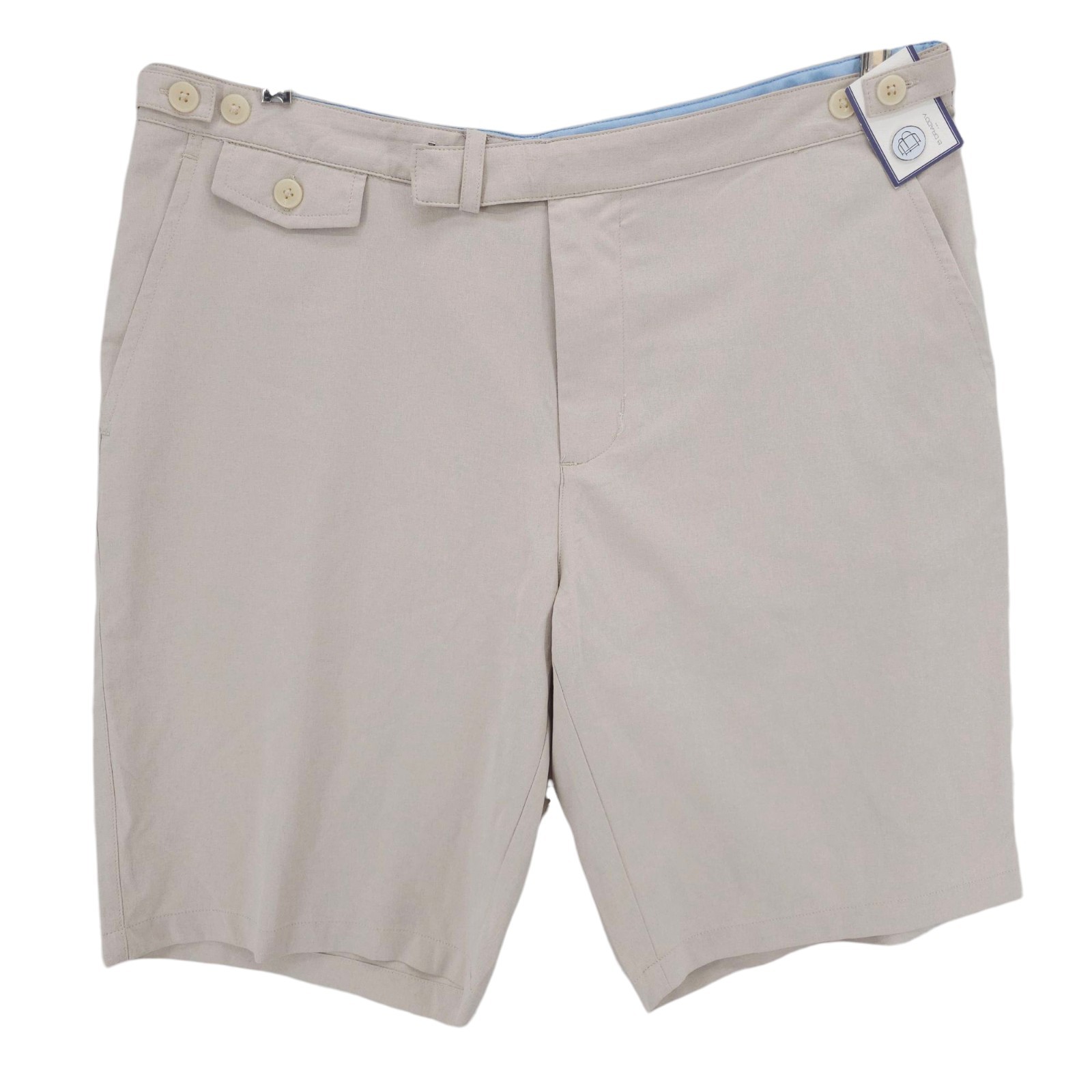 NWT B DRADDY Oh-Dog Shorts Oyster Heather Performance Golf Polyester Size 34