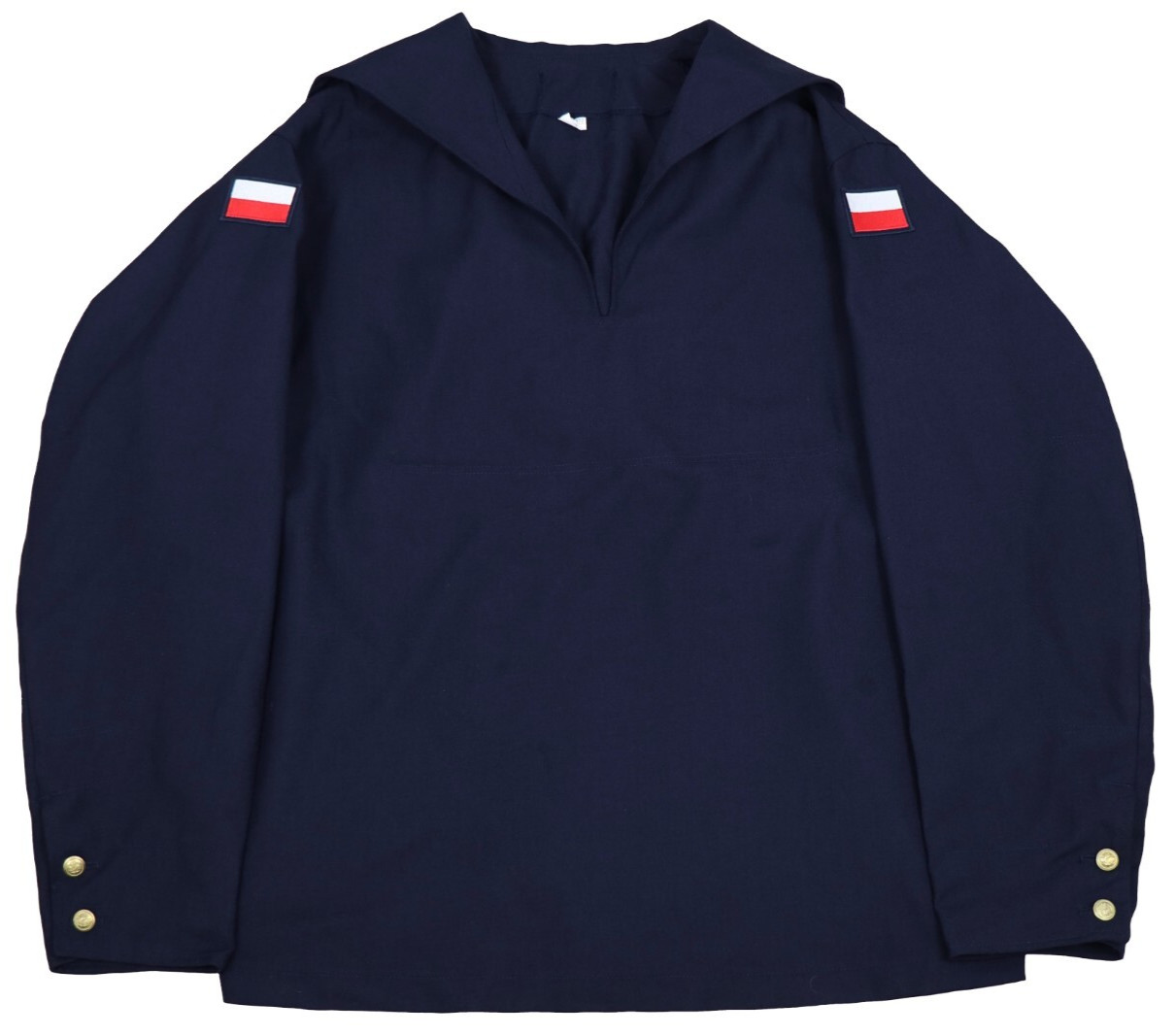 XLarge - Polish Navy Middy Jacket / Shirt Naval Sailor Military Surplus Uniform
