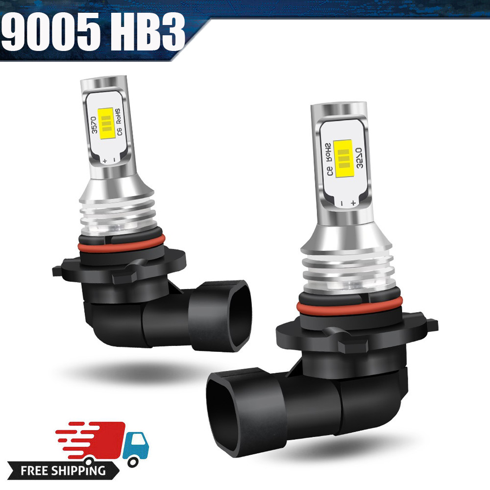 2X 9005 HB3 LED Headlight kit HB3 200W 8000LM High Low Beam 6000K White Bulb HID
