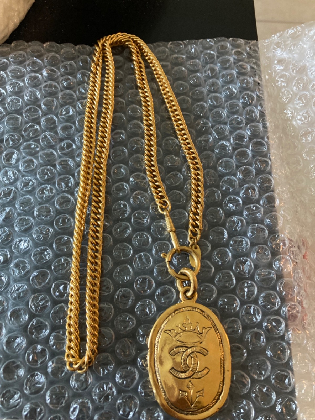 Vintage Chanel Gold Plated Necklace