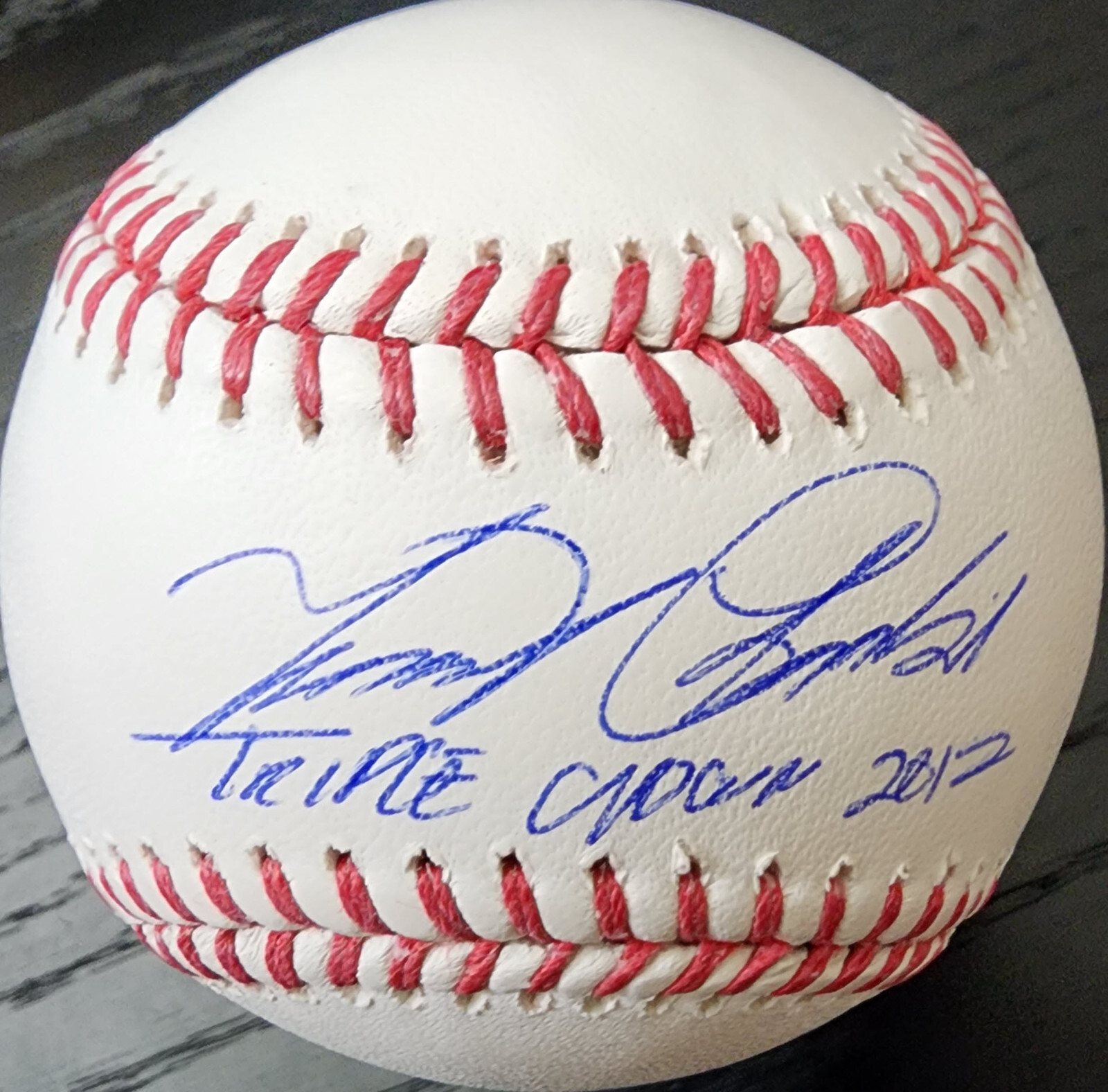 Miguel Cabrera Autographed OMLB Baseball Inscribed Triple Crown 2012 Beckett COA