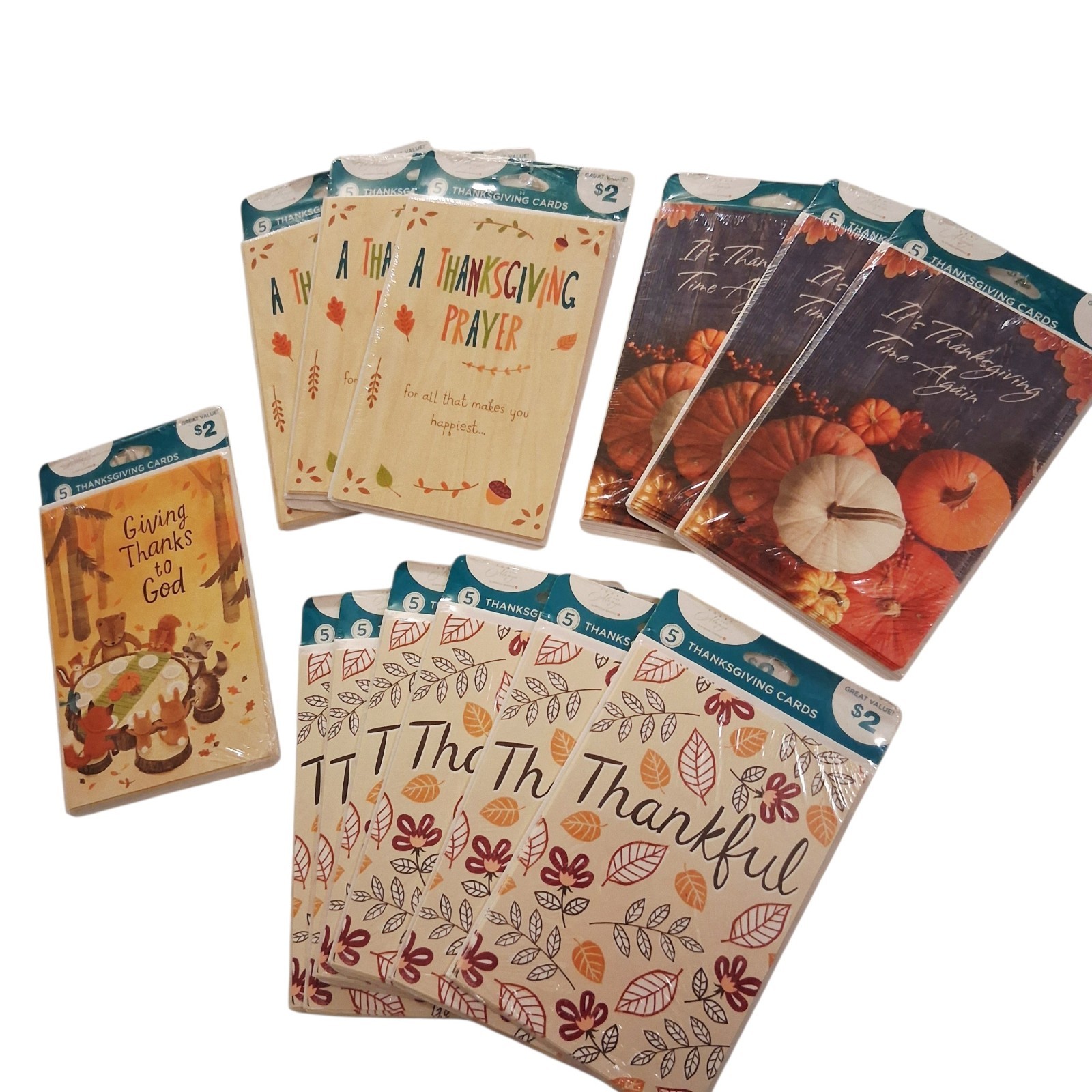 American Greetings Thanksgiving Cards 13 Packs Of 5. 65 Total Cards Fall Holiday
