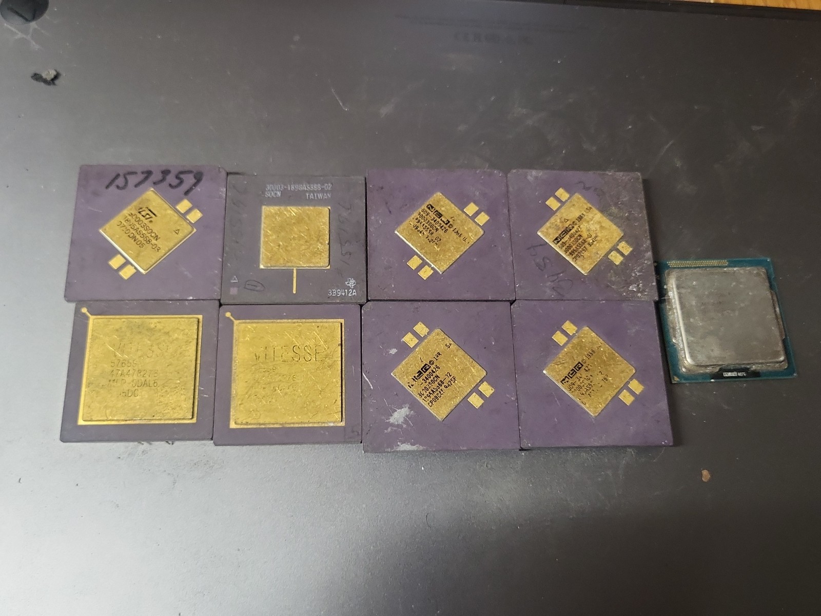 Lot of 8 RARE Vintage NCR VITESSE MISC. CPU Processors for Gold Scrap Recovery