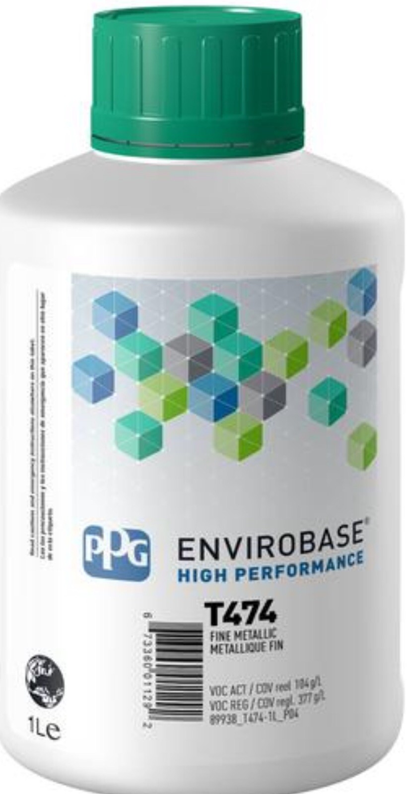PPG Envirobase T474 Fine Metallic 1 Liter 