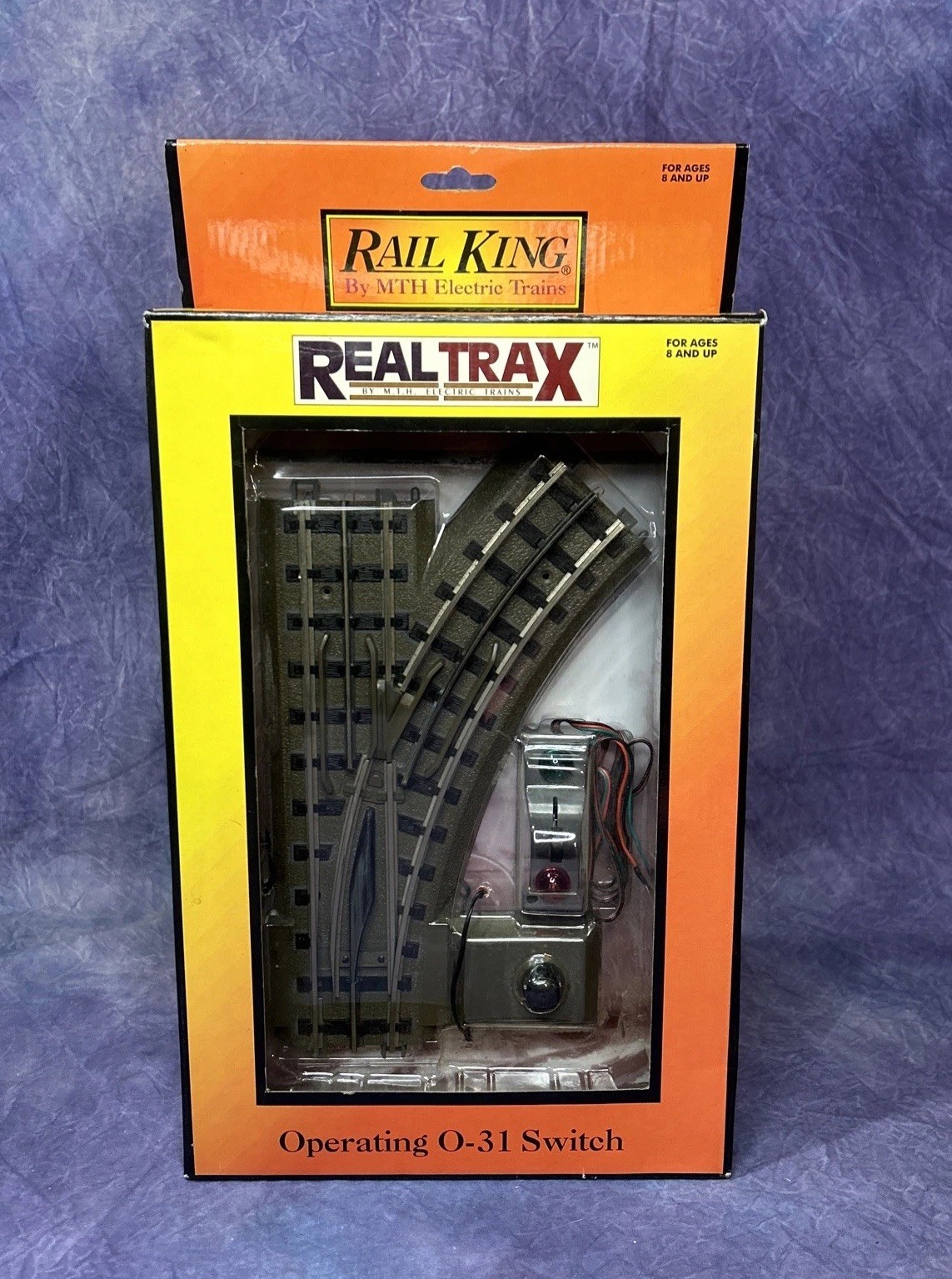 MTH Rail King O Gauge 40-1004 RealTrax Operating O-31 Right Hand Switch