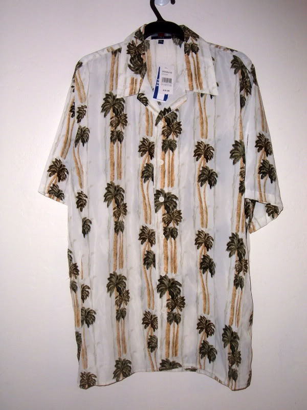 NEW EXTREAMLY TALL PALMS HAWAIIAN SHIRT SIZE 3XL runs small like an XL   
