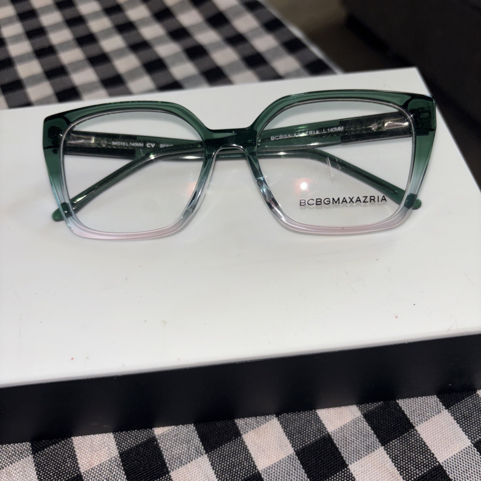BCBG MAXAZRIA EYEGLASSES FRAMES GREEN FADE 54/15/140