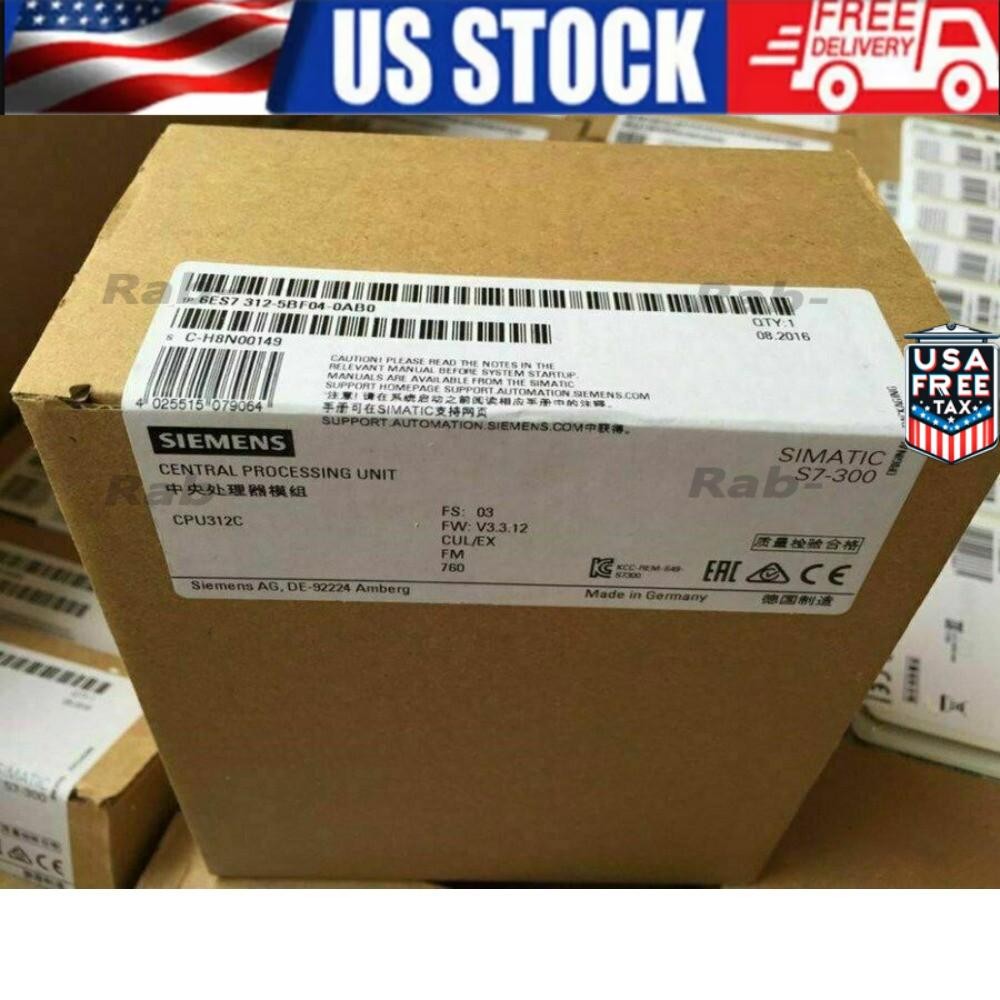 NewSiemens 6ES7312-5BF04-0AB0 6ES73125BF040AB0 SIMATIC S7-300 CPU 312C NewSiemens 6ES7312-5BF04-0AB0 6ES73125BF040AB0 SIMATIC S7-300 CPU 312C