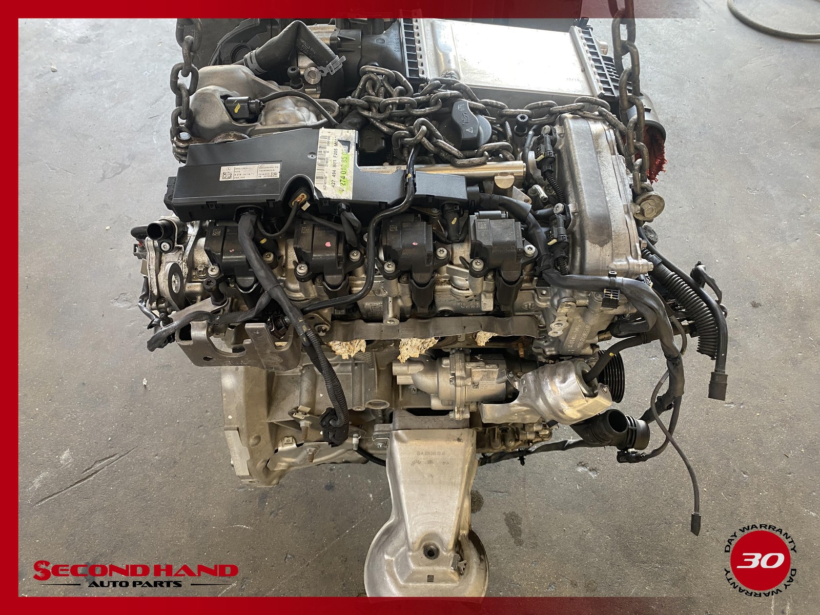 15-20 Mercedes W205 C300 E300 M274 Engine Motor Block Assembly 2.0 L4 OEM