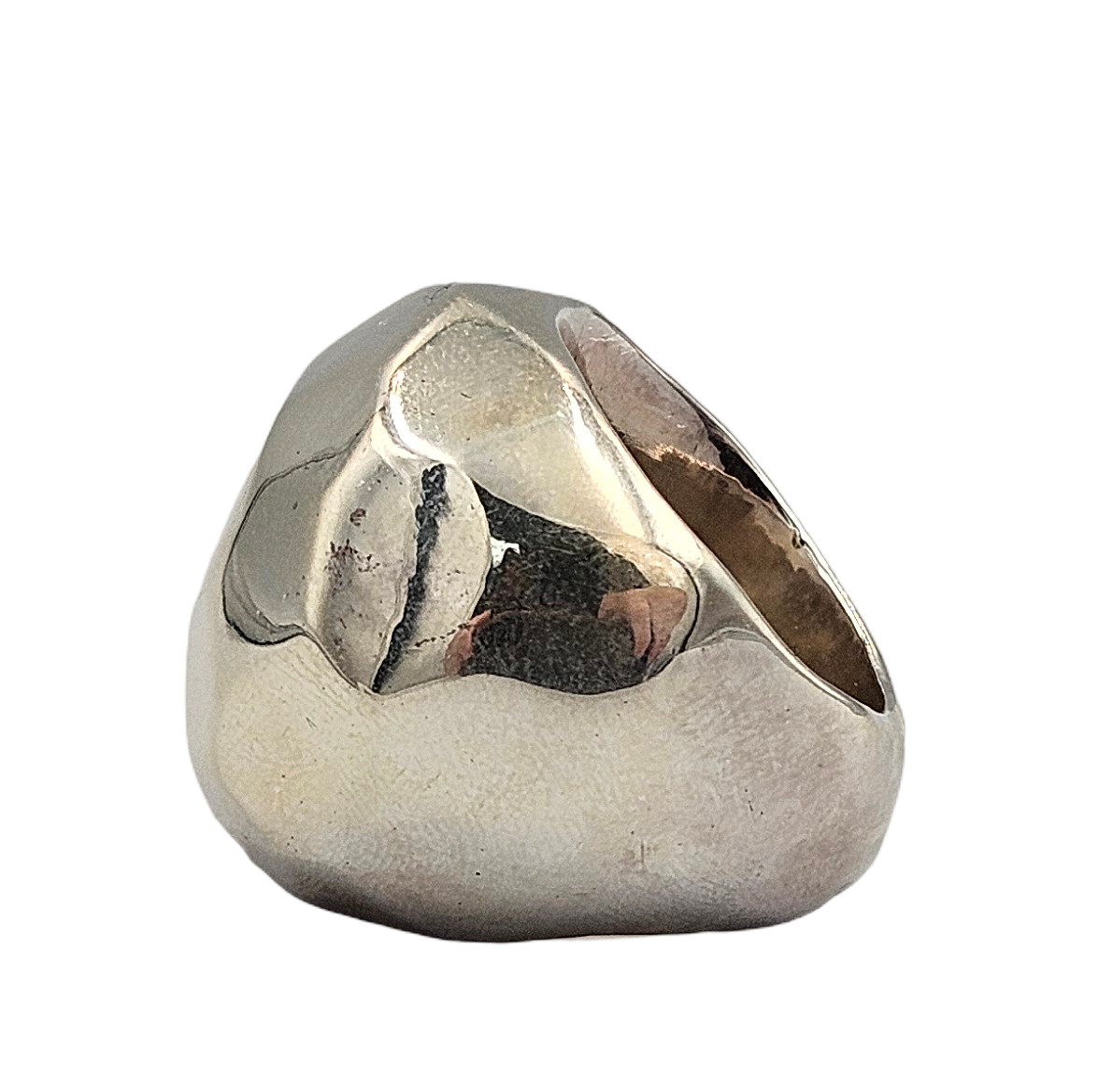 Simon Sebbag W1159 Sterling Silver 925 “Cubic” Style Domed Ring Size 7.5
