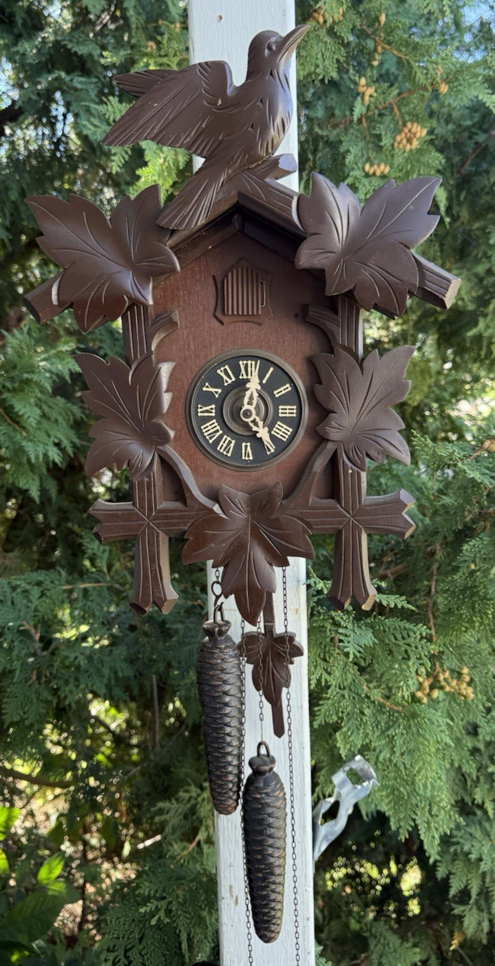 Mid Century Regula Hubert Herr German Cuckoo Clock - VIDEO - ALL ORIGINAL