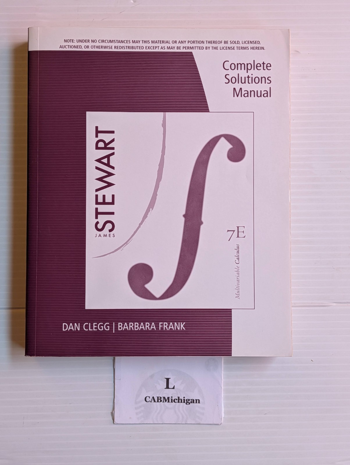 Complete Solutions Manual for Stewart Multivariable Calculus 7th Ed Clegg Frank Complete Solutions Manual for Stewart Multivariable Calculus 7th Ed Clegg Frank