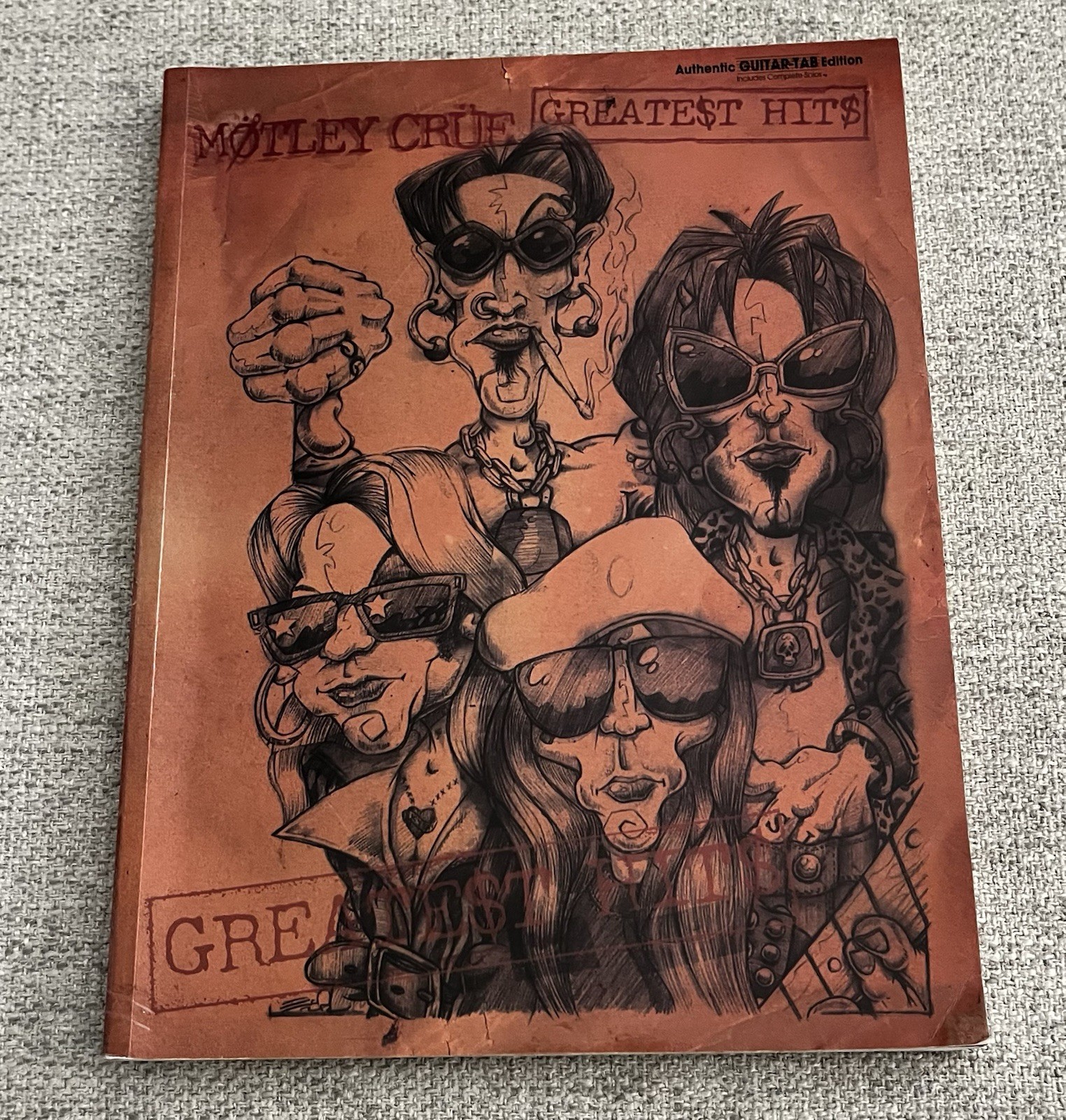 MOTLEY CRUE GREATEST HITS Authentic Guitar Tab Book