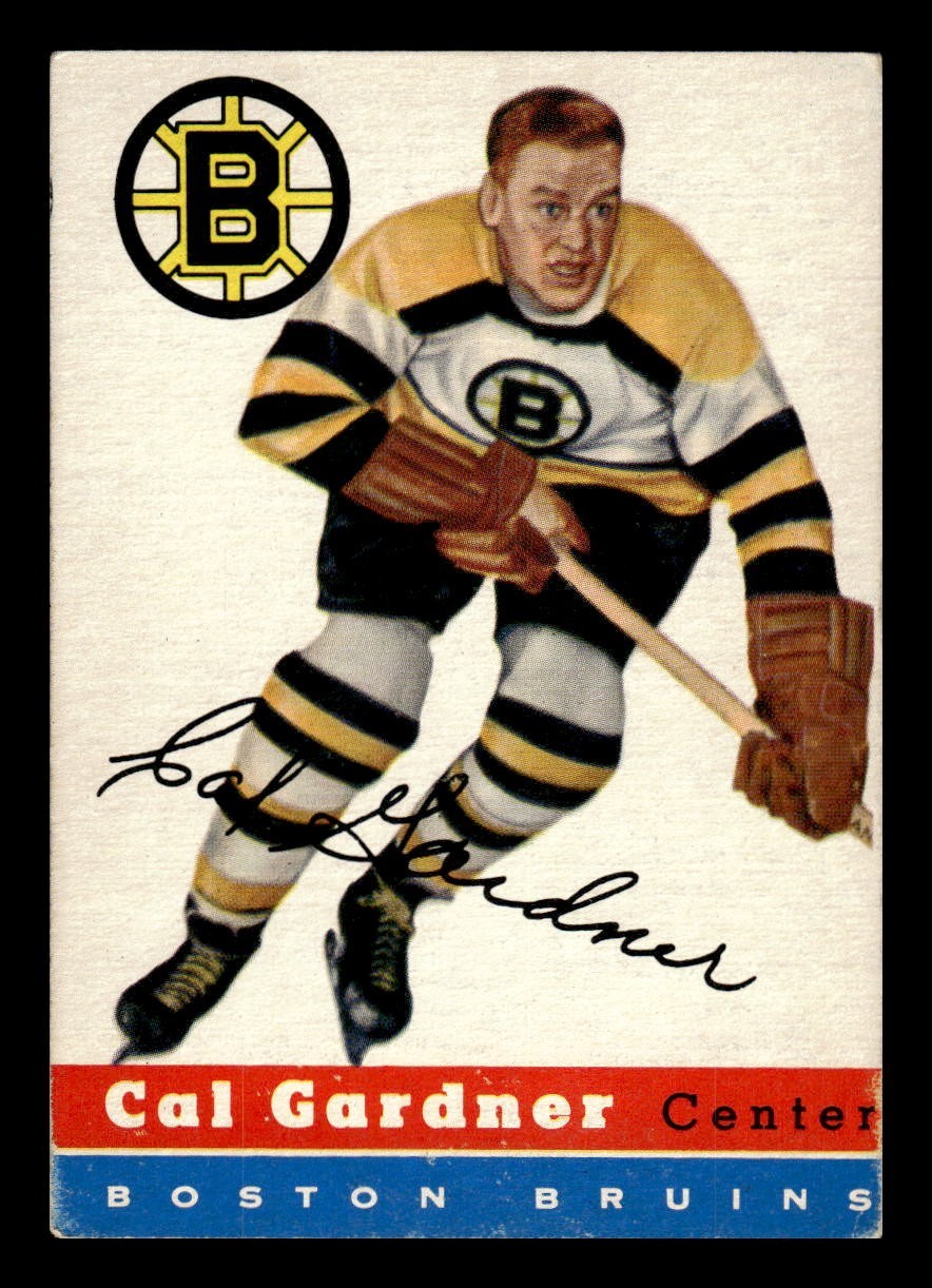1954-55 Topps Hockey #47 CAL GARDNER Boston Bruins VG-