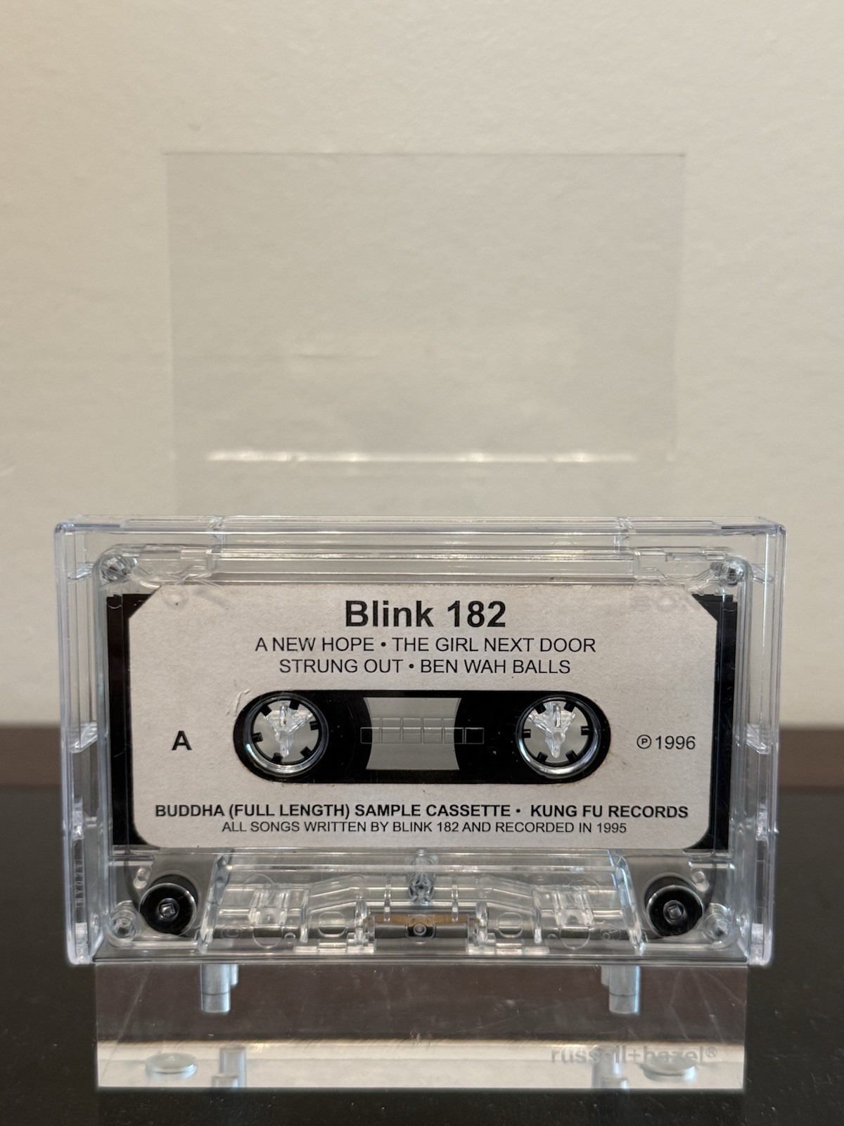 Blink 182 Buddha (Full Length) Sample Cassette Promo 1996 Kung Fu Records Rare