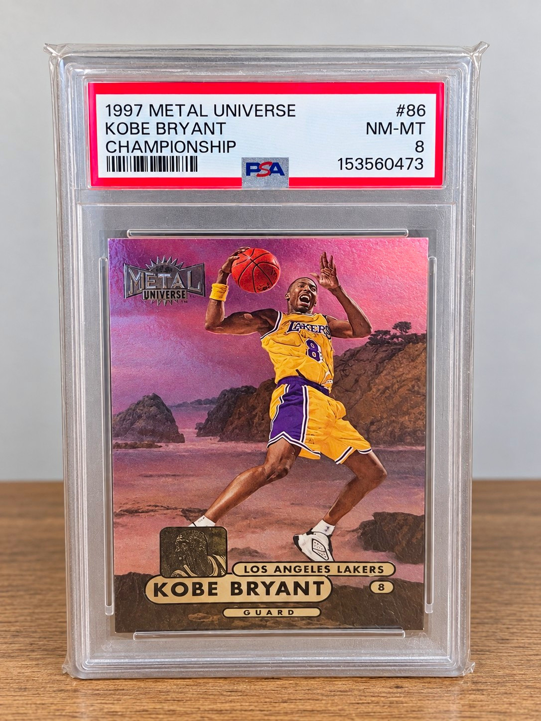 1997 Metal Universe Championship Kobe Bryant #86 PSA Cert 153560473