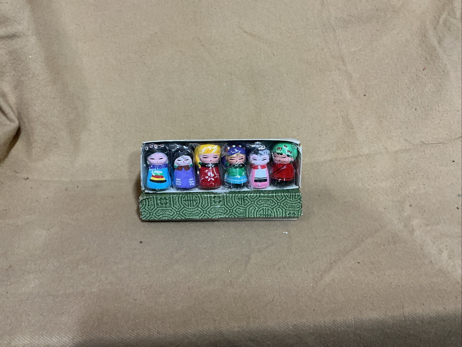 Set of 6 Chinese Clay Doll Figurines Hand Painted Vintage IOB Set of 6 Chinese Clay Doll Figurines Hand Painted Vintage IOB