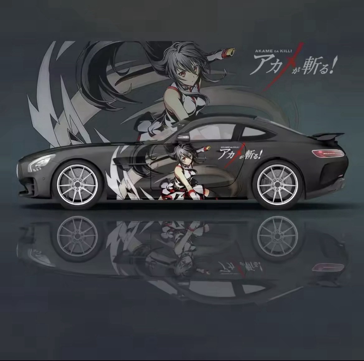 Itasha Custom Car Decals; Anime Inspired Car Decals; Itasha Side Decal,Both Side