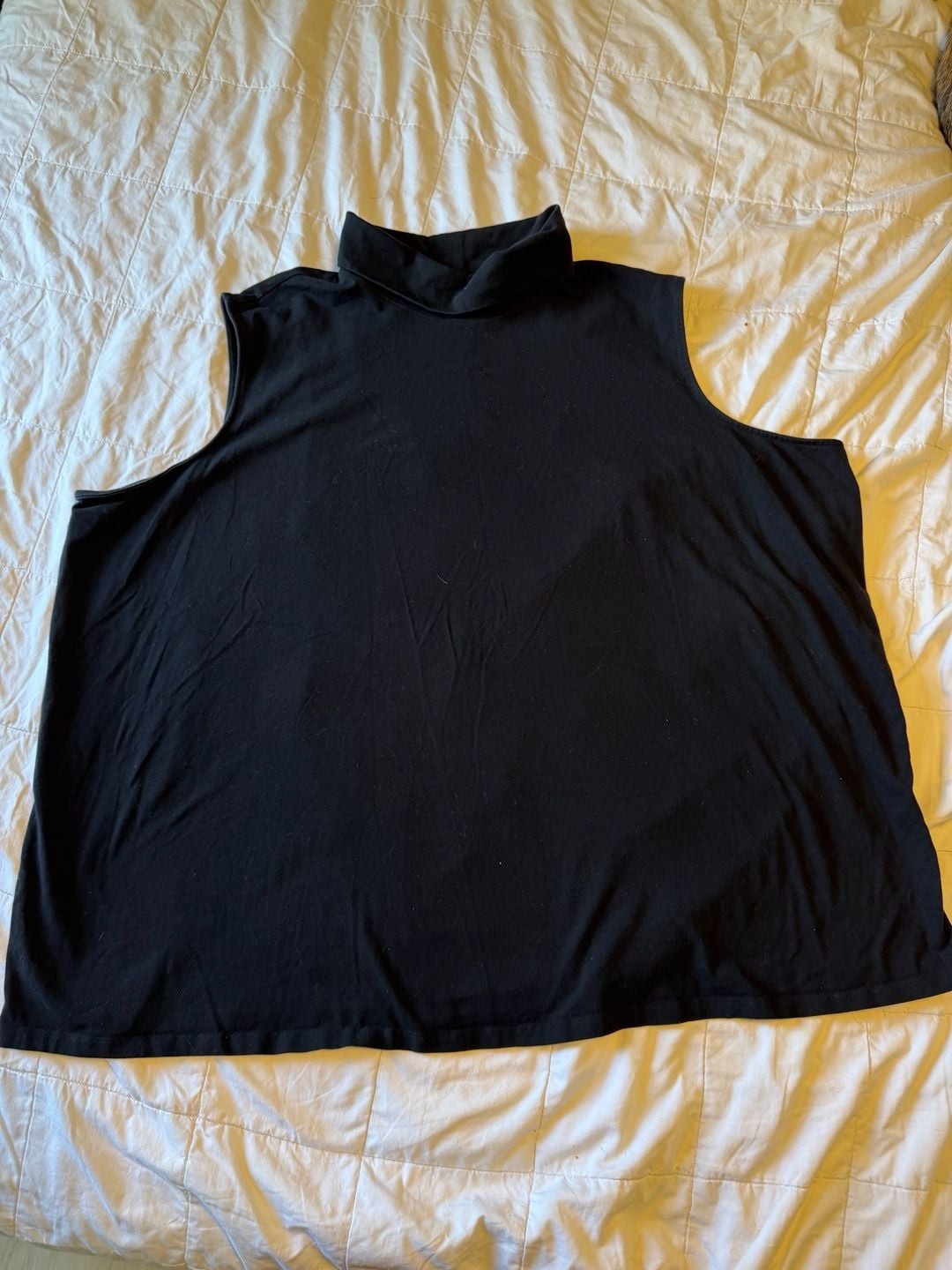 Catherines Suprema Collection Mock Neck Tank Top Size 3X 26/28W Black